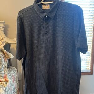 Linksoul Dark Blue Polo with Dot Pattern